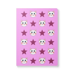Dihtti & Star Pattern (Light Purple) | Softcover Journal, 200 Pages