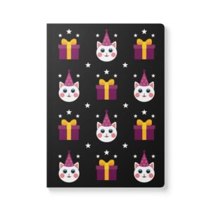 Dihtti & Gift Pattern (Black) | Softcover Journal, 200 Pages