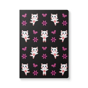 Dihtti Dancing Pattern (Black) | Softcover Journal, 200 Pages