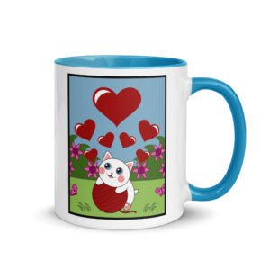Dihtti's Favorite Ball | Glossy Mug with Color Inside, 11 Oz