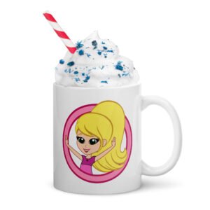 Kathy | White Glossy Mug, 11 Oz