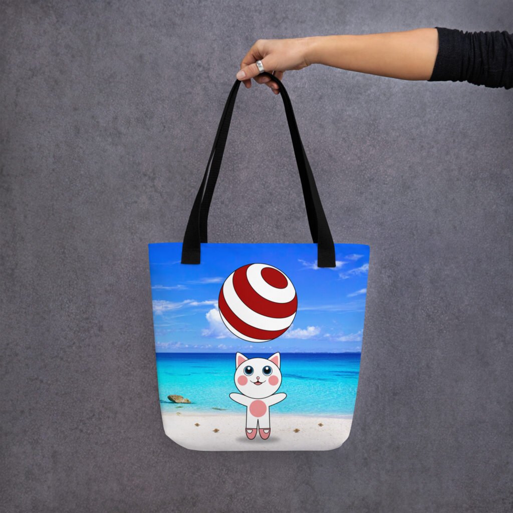 A Day at the Beach | Hand-Made, All-Over Print Premium Tote Bag