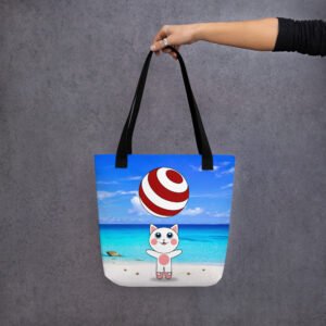 A Day at the Beach | Hand-Made, All-Over Print Premium Tote Bag