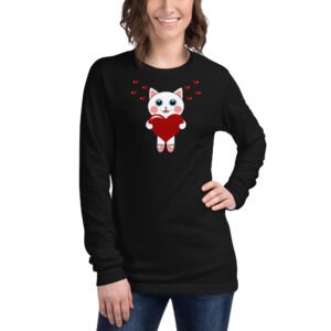 Dihtti the Kitty | (Adult) Long Sleeve Shirt | Regular Unisex Fit (4 Colors)
