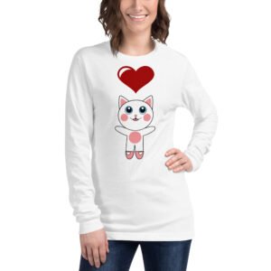 Dihtti the Kitty | (Adult) Long Sleeve Shirt | Regular Unisex Fit (4 Colors)