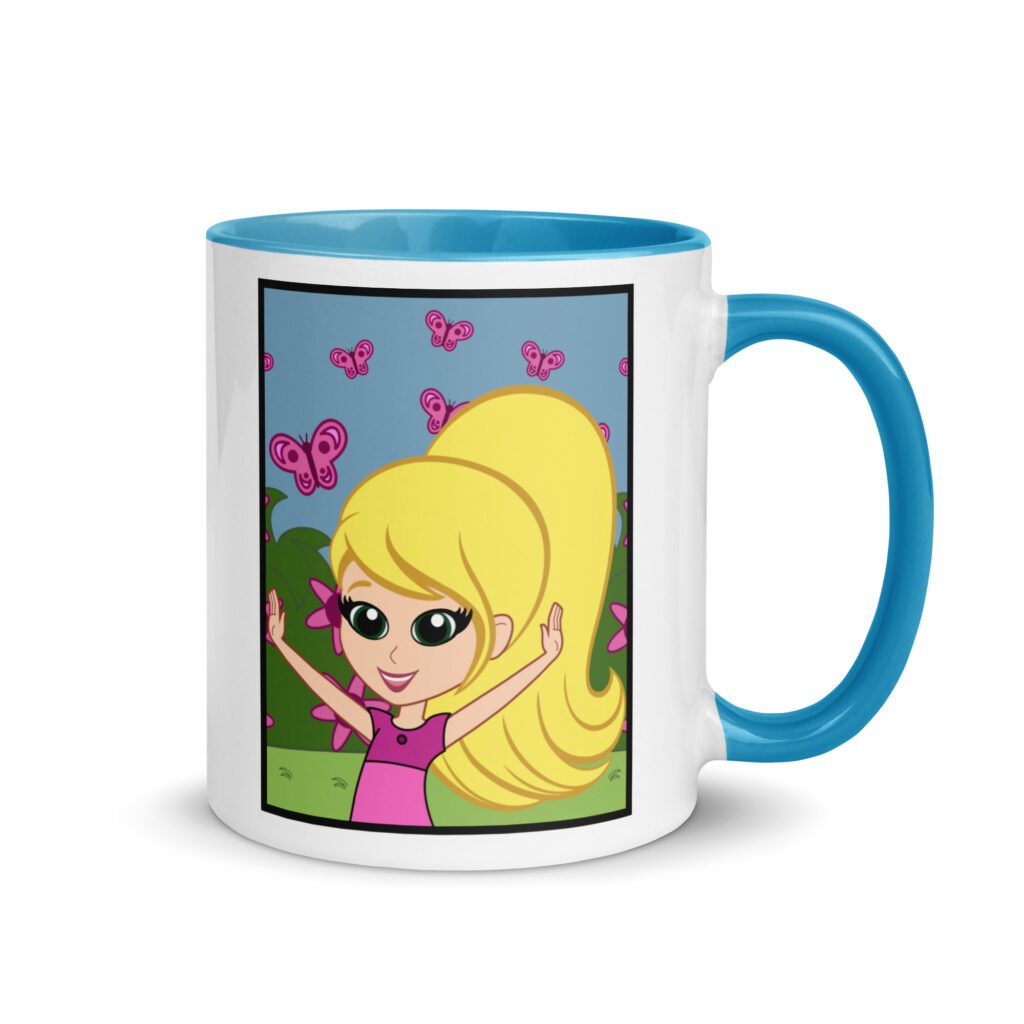 Kathy's Garden | Glossy Mug with Color Inside, 11 Oz
