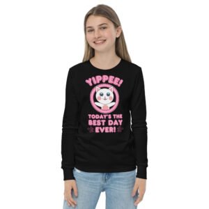 Yippee! Today’s the Best Day Ever! (Dihtti) | (Youth) Long Sleeve Shirt | Regular Unisex Fit (3 Colors)