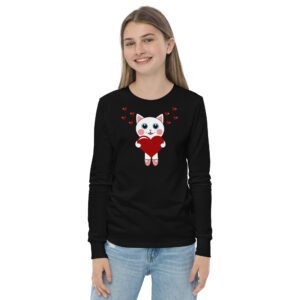 Dihtti the Kitty | (Youth) Long Sleeve Shirt | Regular Unisex Fit (3 Colors)