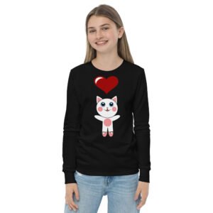 Dihtti the Kitty | (Youth) Long Sleeve Shirt | Regular Unisex Fit (3 Colors)