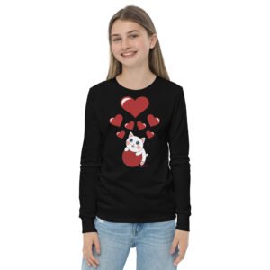Dihtti the Kitty | (Youth) Long Sleeve Shirt | Regular Unisex Fit (3 Colors)