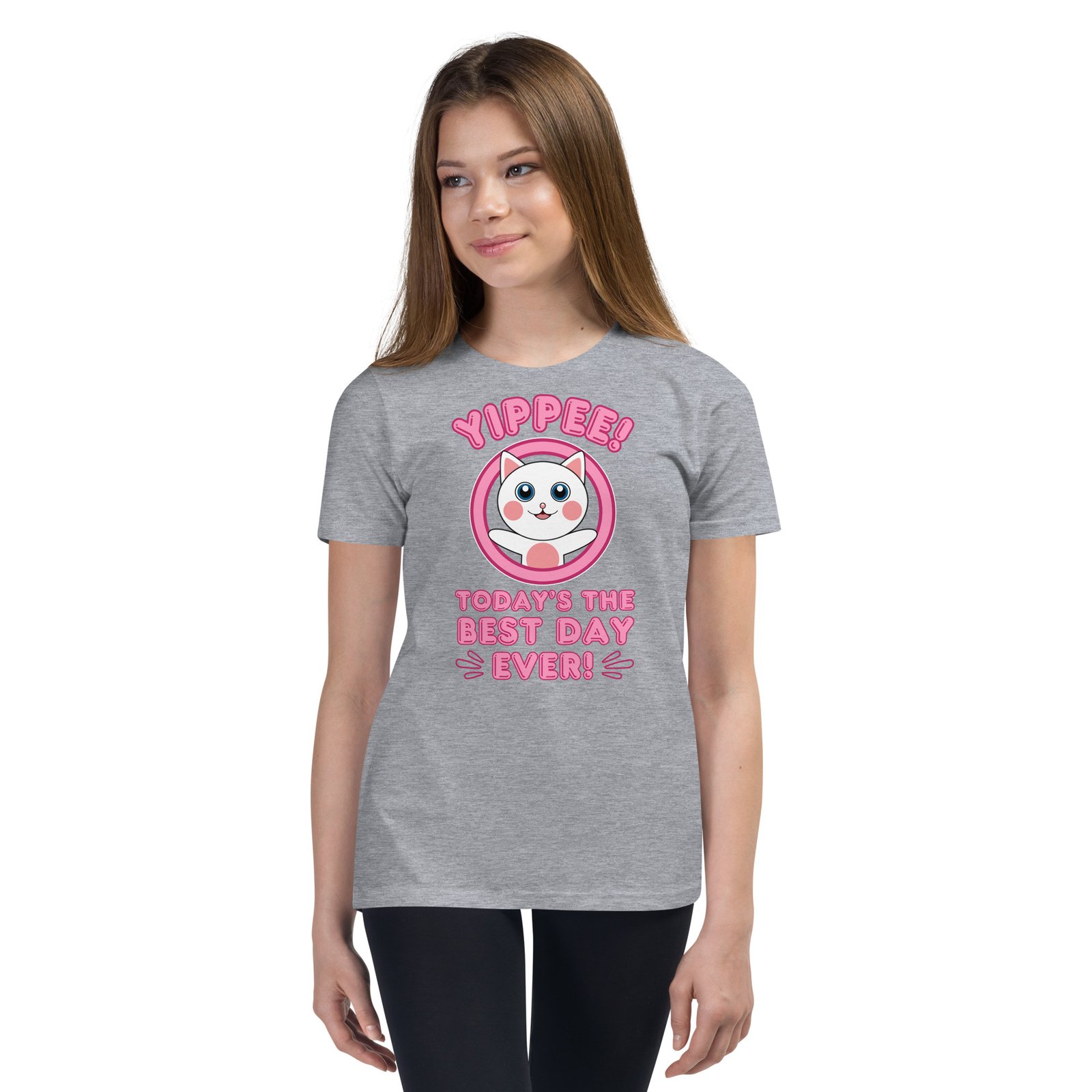 Yippee! Today’s the Best Day Ever! (Dihtti) | (Youth) Premium T-Shirt | S-XL (5 Colors) - Image 5