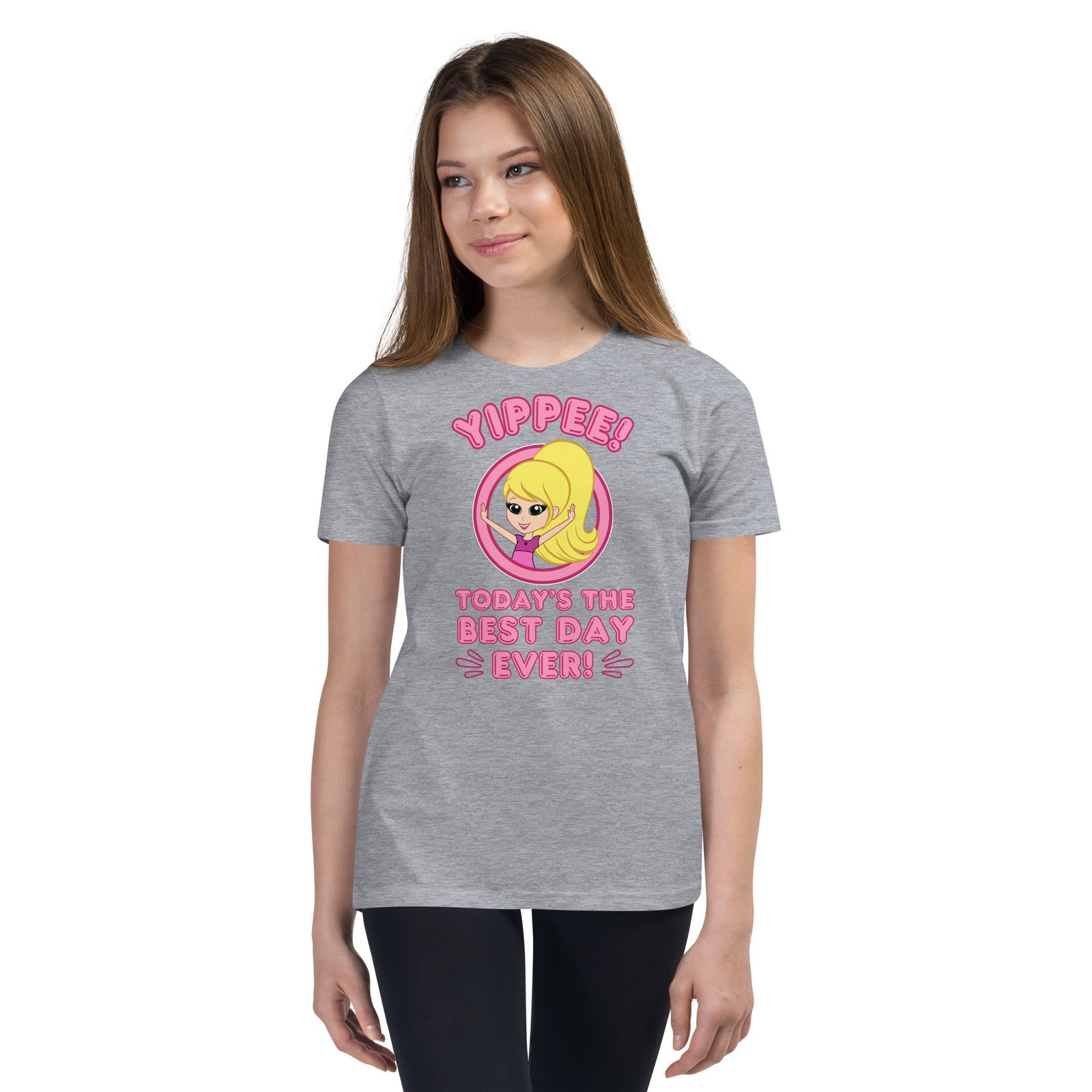 Yippee! Today’s the Best Day Ever! (Kathy) | (Youth) Premium T-Shirt | S-XL (5 Colors) - Image 5