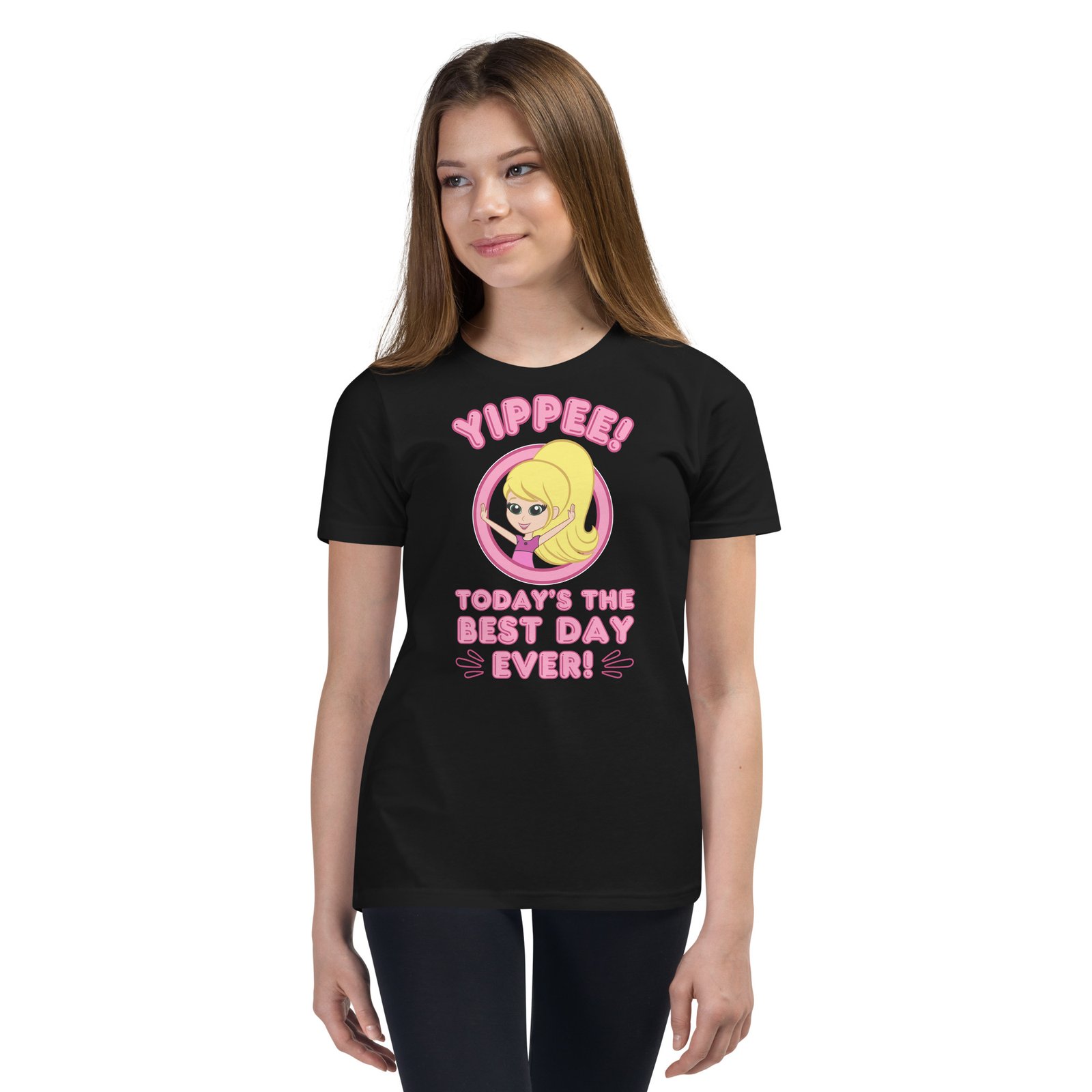 Yippee! Today’s the Best Day Ever! (Kathy) | (Youth) Premium T-Shirt | S-XL (5 Colors) - Image 3
