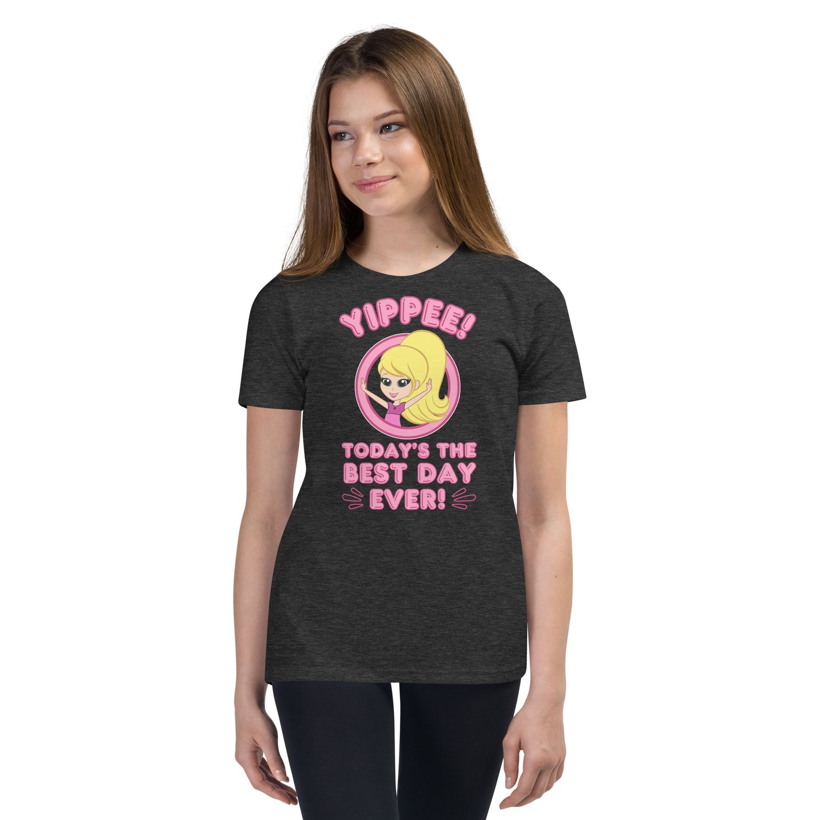Yippee! Today’s the Best Day Ever! (Kathy) | (Youth) Premium T-Shirt | S-XL (5 Colors) - Image 4