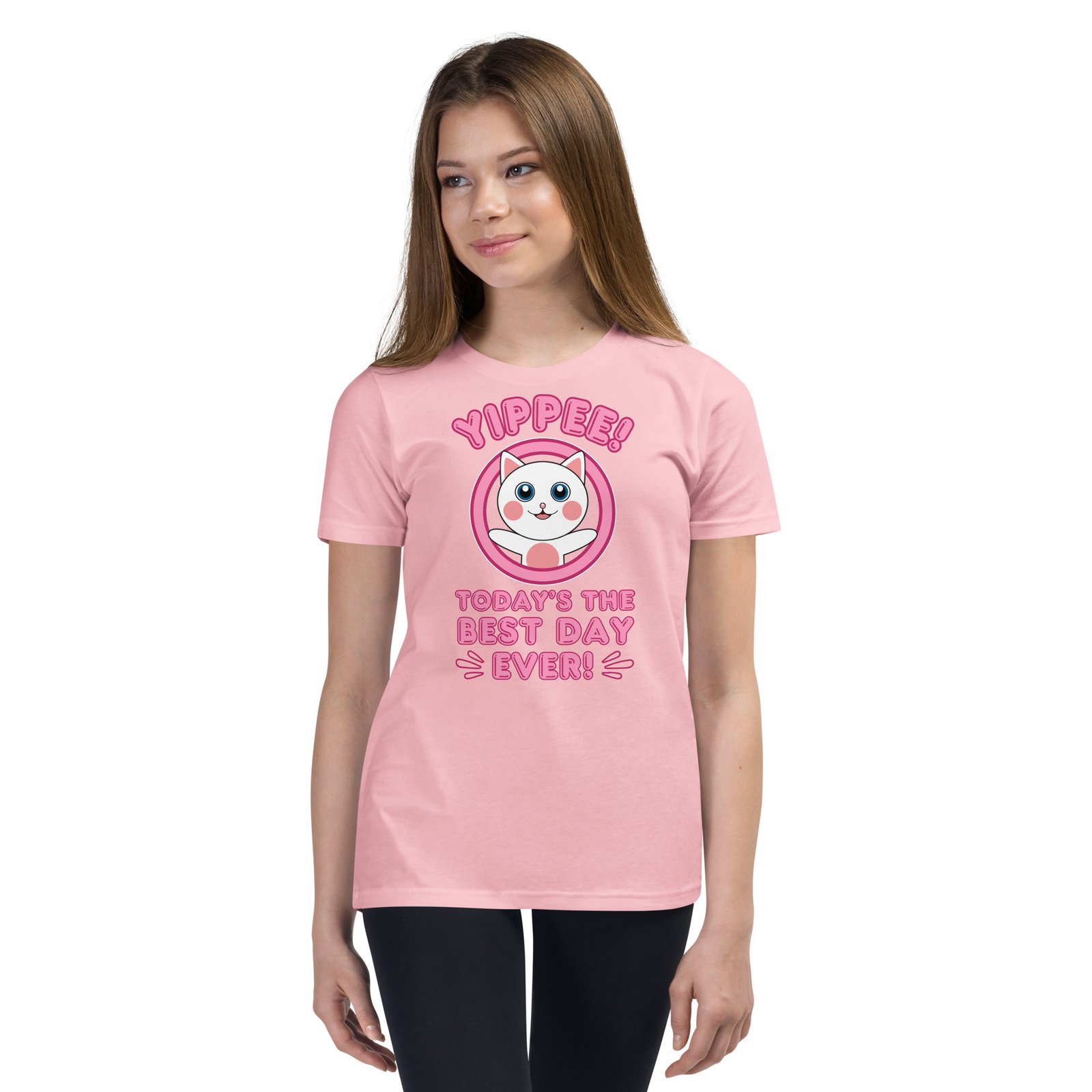 Yippee! Today’s the Best Day Ever! (Dihtti) | (Youth) Premium T-Shirt | S-XL (5 Colors) - Image 3