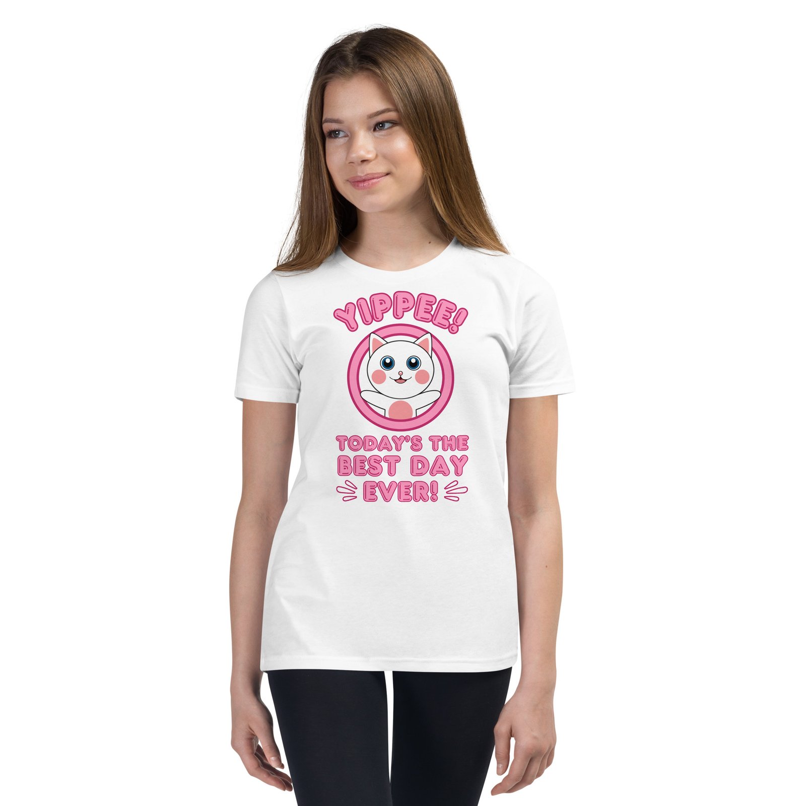 Yippee! Today’s the Best Day Ever! (Dihtti) | (Youth) Premium T-Shirt | S-XL (5 Colors) - Image 2