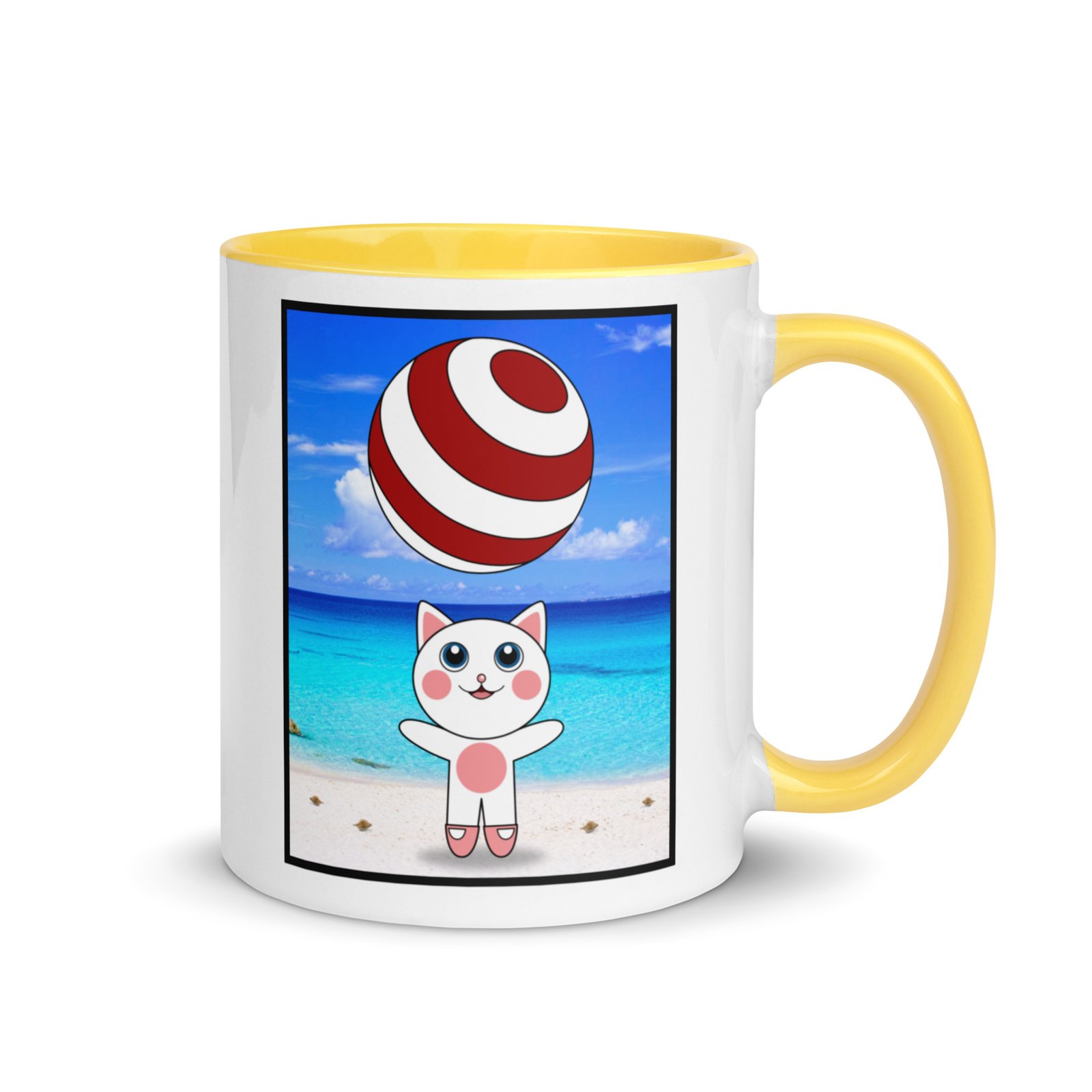 A Day at the Beach | Glossy Mug with Color Inside, 11 Oz - Image 19
